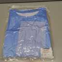 LilyCoco Women's Crew Neck T Shirts Summer Cute Basic Ombre Short Sleeve Tops Blue Large (Blue, L)