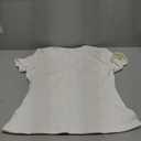 Women Double Lined Fitted Basic Tee Crew Neck Short Sleeve Y2K Crop Top SMALL
