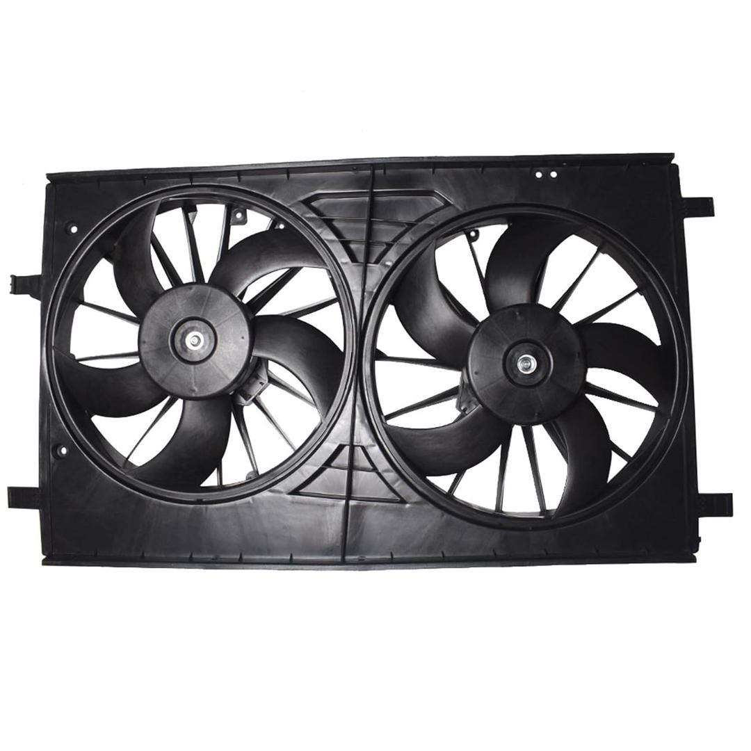Radiator Fan 68031872AA 68031873AA Replacement for Caliber 07-12/Replacement for Compass 07-17/Replacement for Patriot 07-17/Replacement for Sebring 07-10/Replacement for Avenger 08-14