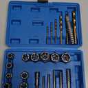 Screw Extractor Set, 26 Pieces Bolt Extractor Kit & Left Hand Drill Bit Kit, Easy Out Bolt Extractor Set with Hex Adapter for Broken, Damaged, Rusted, Rounded-Off Bolts, Nuts & Screws