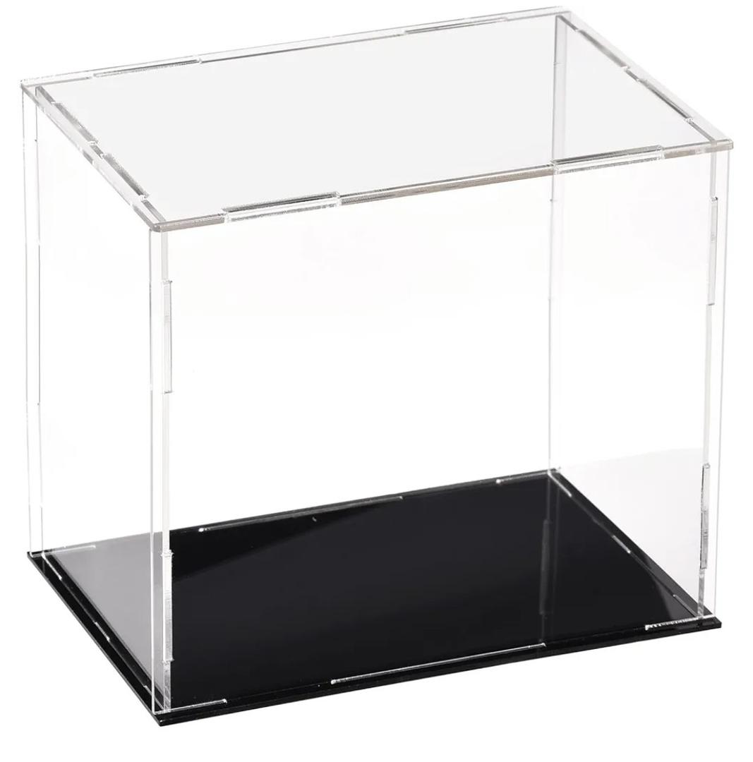 uxcell Acrylic Clear Display Case Box Dustproof Protection Showcase Cube Collectibles Show Box