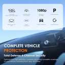 Quad-Channel Dash Cam 1080p Front, Rear, Cabin & Exterior Coverage | Wi-Fi | Optional GPS | 2" LCD | 170 Wide Angle | 24-Hour Parking Surveillance | Support Up to 256GB | 64GB Card Included