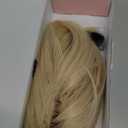 REECHO Ponytail Extension, 8" Short Mini Claw Clip Pony Tail Hair Extensions Natural Soft Feather-Light Tension-Free Ponytail Hairpiece for Women with Short Fine Thin Hair - Natural Blonde