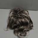 Wiginway Shaggy Layered Wig with Bangs, Shoulder Length Natural Straight Shags Wig, Soft Synthetic Hair, Brown Auburn Black Blonde Silver