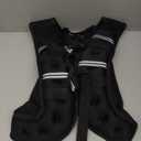 Zikopomi Weighted Vest Woman Man, Weight Vest with Reflective Stripes for Workout, Strength Training, Running, Fitness, Muscle Building, Weight Loss, Rucking Vest (10Lb, Black)