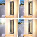 Dusk to Dawn Outdoor Led Wall Lights, 23.6 in Long Exterior Lighting Fixtures,Black Outdoor Sconce Lights,3-Tier Modern Porch Light,36W Warm White Outside Lights for House,Garage, Patio,2 PCS, 23.6 in - 2 Pack