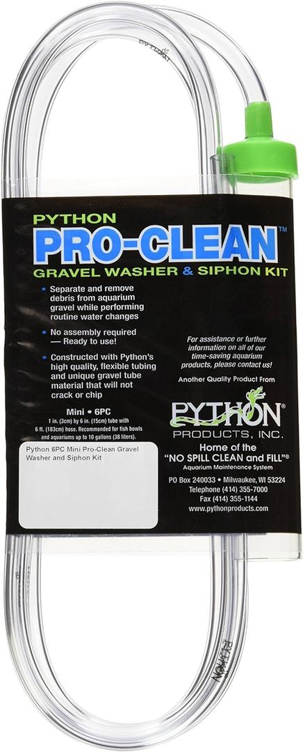 Python Pro Clean-Mini 1" x 6" Tube with 6 ft. Hose