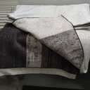 LIANLAM 10x12 Washable Area Rugs for Living Room and Bedroom, Vintage Checkered Pattern Non-Slip Carpet, Stain Resistant Low Pile Soft Rug for Dining Room,Office,Nursery,Kids Room(10x12,Chocolate)