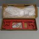 Door Jamb Hinge Jig Compatible with 8 Sizes from 2-1/2" to 6" and 5 Door Thickness from 1-3/8" to 2-1/2", Precise Efficient Hinge Installation (Red)