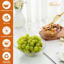 Goodluck 12 Pack Clear Plastic Serving Bowls for Party - 20 OZ Angled Disposable Serving Bowls for Wedding Party Chip, Candy, Salad & Fruit