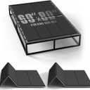 Imperius Folding Spring Box, Bunkie Board,10MM, Bed Support Flat Noodles, Queen Size 60x80'' Light and Thin, Breathable, Noise Minimizing, Moisture Resistant  Bunkie boards