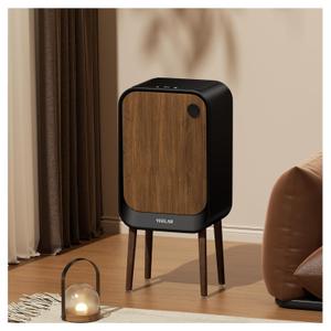Motion Sensor Trash Can - Automatic Touchless 5.5 Gallon Garbage Bin for Bathroom, Bedroom, Kitchen, Office (Black)
