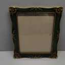 Vintage Picture Frame 8x10 Inch, Ornate Photo Frame for Wall or Tabletop Display, Antique Picture Frame with Real Glass & Hook for Home Decor - Mother's Day Birthday Gift (Green)