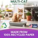 Fresh News Recycled Paper Multi-Cat Pellet Non-Clumping Paper Cat Litter, 25 Pound, 2X Odor Control, Made in USA