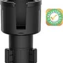 [Patented & Upgraded] Car Cup Holder Expander - Adapter Holds: Hydro-Flask, Yeti, Nalgene, Owala, Large (32 40 oz) Water Bottles - Adjustable Expandable Insert Extender  Universal (18-40oz (Standard Base), Black)