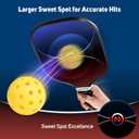 niupipo Pickleball Paddles Set of 2/4/1, USAPA Approved Graphite Carbon Fiber Pickleball Rackets, Polypropylene Honeycomb Core, Cushion 4.72In Grip, Bag/Cover, Pickle Ball Paddle Set for Men Women (Black & Blue)