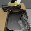 Small Portable Space Heater for Indoor Use  VOCRS 1500W PTC Electric Heater with Thermostat, Remote Control, 12H Timer, Eco and Fan Mode, Rapid and Safe Heating for Bedroom, Office