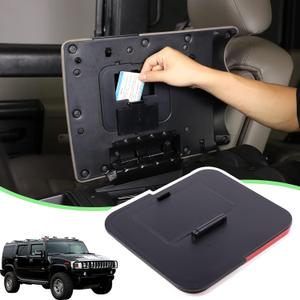 PIUGILH Center Console Organizer Armrest Hidden Storage Box Fit for Hummer H2 2003-2007,Insert Armrest Hidden Tray,Black