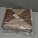 GarveeHome Easy Jute Rugs 2x8 Checkered Kitchen Runner Rugs Non Skid Washable Stain Resistant Indoor Outdoor Rugs for Living Room, Bedroom, Dining, Patio - Farmhouse Style Brown (Brown-checkerboard-1)