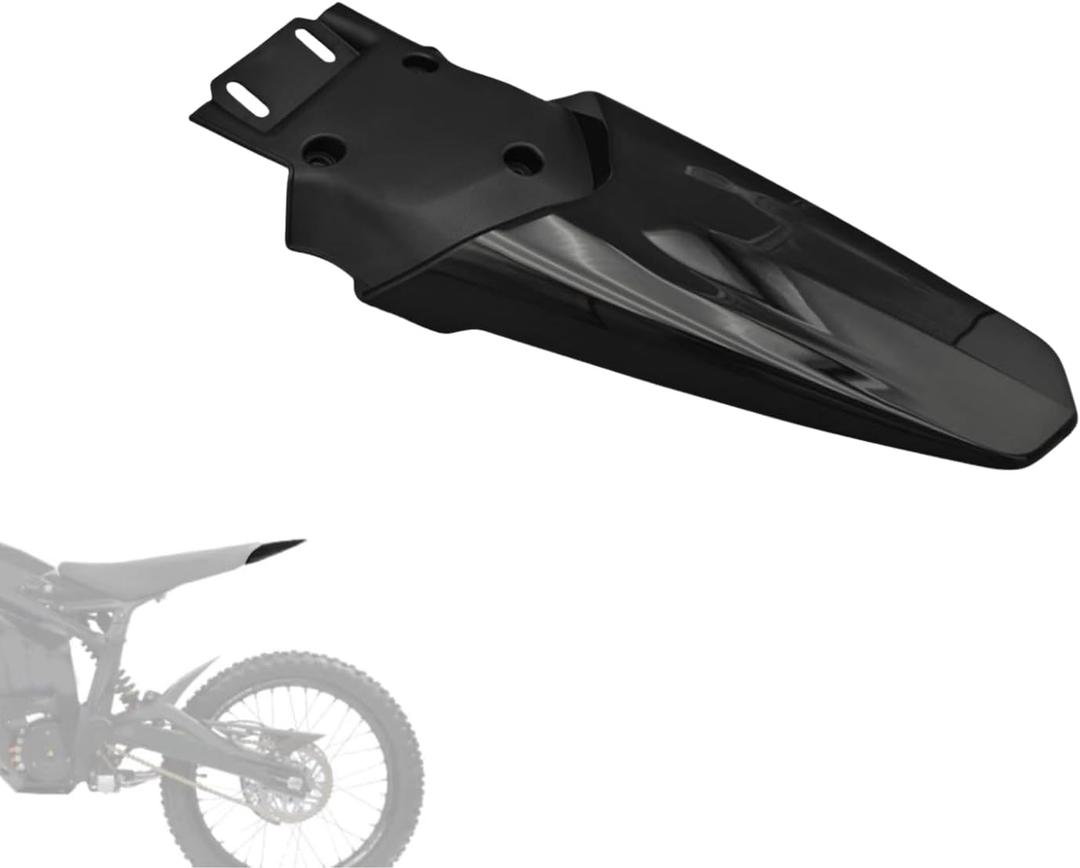Rear Fenders ABS Motorcycle Mudguard Compatible with Talaria MX3 MX4 MX5 Electric Dirt Bike (Bright black)