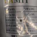 LAMIT White Linen Curtains 90 Inch Long 2 Panels Set for Bedroom Living Room, Grommet Thick Linen Textured Sheer Curtains Light Filtering Privacy Drapes for French Door, 52 x 90 Inch