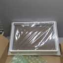 HVAC Premium 14'' x 20'' Cube Core Eggcrate Return Air Filter Grille for 1'' Filter - Aluminum - White [Outer Dimensions: 16.5'' x 22.5]