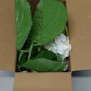 Real Touch White Hydrangea Artificial Flowers with Stems, Fake Silk Flowers for Outdoors, 3 Pcs Artificial Flowers for Home Decor Wedding Bouquets Centerpieces Vase