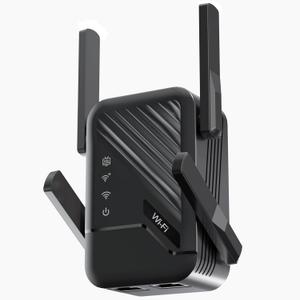 WiFi Extender Signal Booster, Internet Extender for Home, Long Range WiFi Repeater with Ethernet Port, Easy Setup, Wireless Router Amplifier