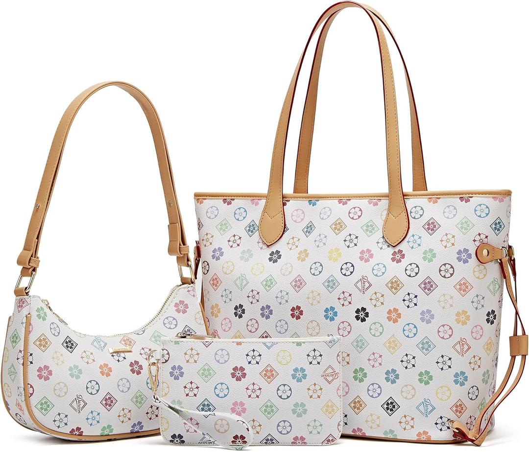 Tote Bags for Women Leather Tote Purse Crossbody Bags with Pockets Top Handle Shoulder Handbags Satchel Bags for Travel Work