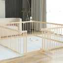 Baby Playpen Play Pen Play Fence Yards Wooden Large,Playpens for Babies and Toddlers Kids Indoor,Baby Play Yards Gym Area,Baby Day Care Play Pin(180x200x61 cm)