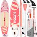SLOOSH Inflatable Stand Up Paddle Board, 10'6" Paddle Boards with Premium Accessories, Non-Slip EVA Deck, Ultra-Light Carry Bag Pump, Ripple SUP for Youth & Adults of All Skill Levels(used)