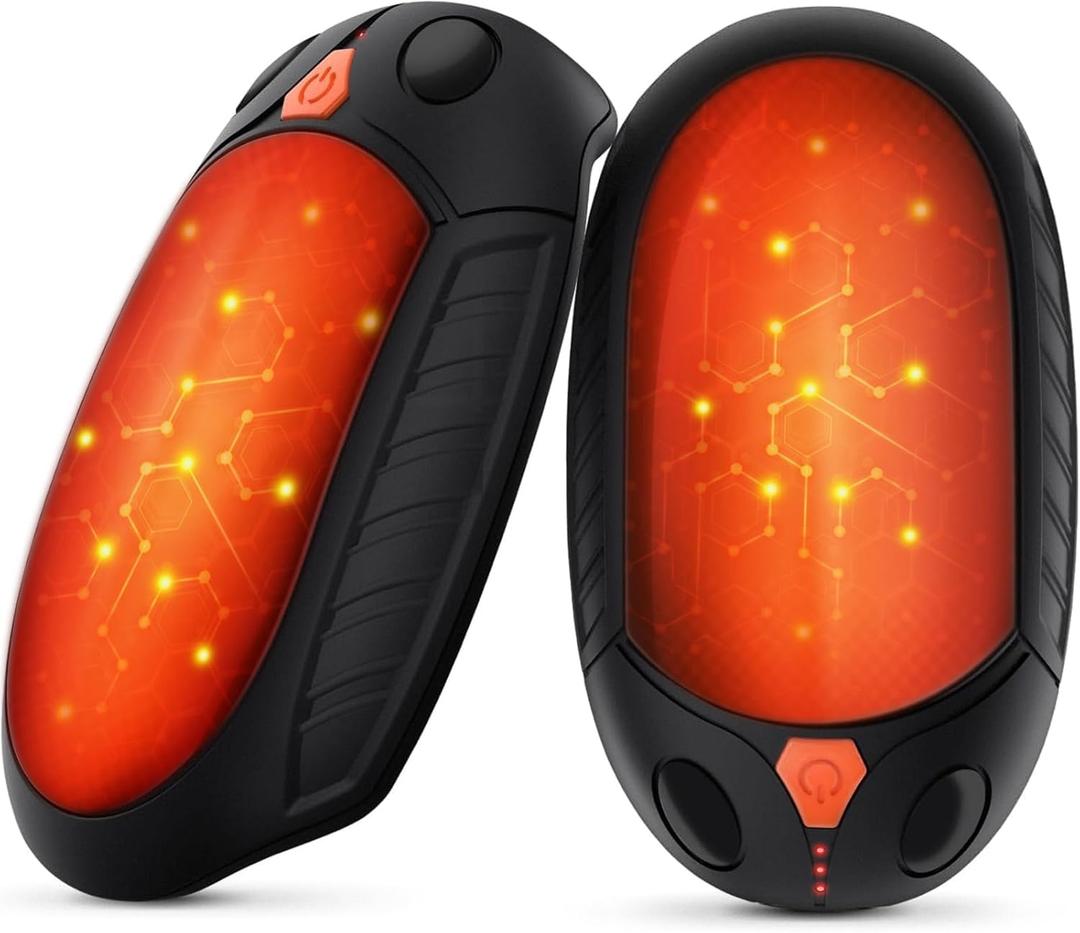Classic Hand Warmers Rechargeable 2 Pack, AI Temperature Control Pocket Size Electric Handwarmers, Quick Charge Portable Hand Warmer Great Gift for Christmas Outdoors, Hunting, Golf, Camping