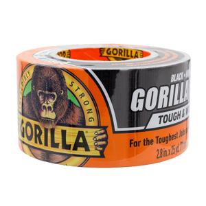 Gorilla Tape Tough & Wide, Black Tape, 2.88" x 25 yd (Pack of 1) - Heavy Duty and Weather Resistant for Indoor or Outdoor