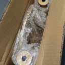 FormaCraft Small Round Metal Side Table, Lightweight Decorative Drink Table with Vintage Roman Column, Retro Distressed Accent Table for Living Room, Bedroom, Corners (1, Bronze)