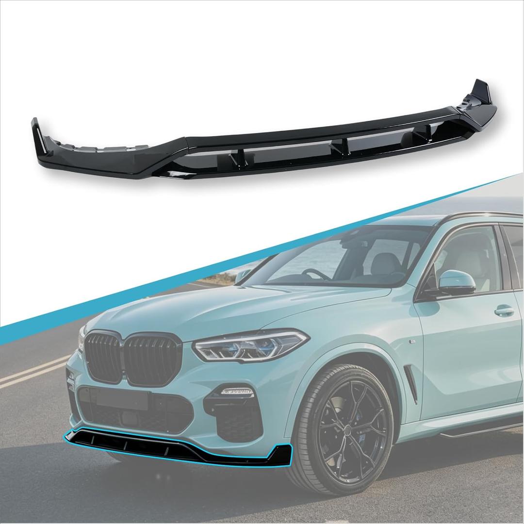 Front Bumper Spoiler Compatible with 2019-2023 BMW X5 G05 M-Sport