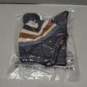 LMLALML Boys Winter Hat Earflap Knitted Beanie for Kids Warm Fleece Lined Thicken Hat for Baby (3-5T, Colorstripe-set)