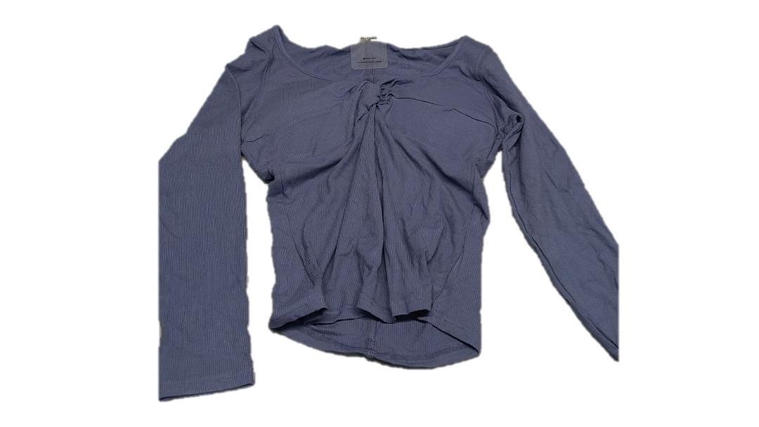 DANYSA Blue Long Sleeve Women Shirt Large