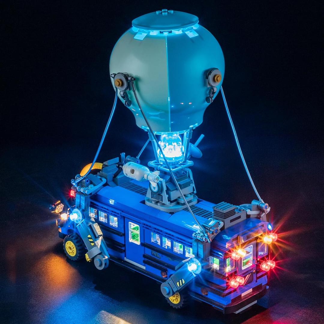 LED Light Kit for Lego Battle Bus Fortnite 77073 Set, Compatible with Lego 77073 Building Blocks Model(Not Include Blocks Set)