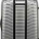 Samsonite Proxis Medium Hardside Luggage with Dual Spinner Wheels - Innovative Roxkin Lightweight Shell With Ultimate Durability- Includes TSA Lock, Ergonomic Telescoping Handle - Silver