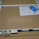 ARCOBIS Cork Board White Board Combo, 24 x 18 Inch Bulletin Board, Magnetic Dry Erase Board & Corkboard for Wall, Vision Board for Home, Office, School, Silver Frame