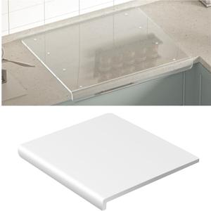Extra Large Food Grade Cutting Boards for Kitchen Counter 24x20 inch, Polycarbonate Chopping Board with Lip, Anti-Slip Transparent Cutting Board for Countertop Protection