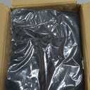 Fixwal 3 Pack Black Tablecloth Rectangle 4Ft, Stretch Spandex Fitted Table Cover for Party, Trade Show, Wedding, Buffet, Graduation, Vendor Stand