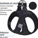 Dog Harness Step-in Breathable Puppy Cat Dog Vest Harnesses for Small Medium Dogs Black