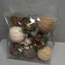 9pcs 3.5Inch Christmas Decorative Ball Orb Rattan Ball Rattan Woven Orbs Spherical Bowl and Vase Filler for Home Party Wedding Display Decor Props