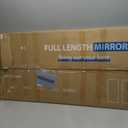 Sweetcrispy 64"x21" Arched Full Length Mirror, Standing or Leaning Full Body Mirror with Aluminum Alloy Thin Frame, Suitable for Bedroom or Cloakroom,Gold