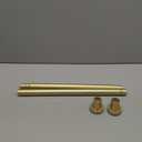 Shower Curtain Rod Spring Tension:Gold Shower Rods for Bathroom 34 to 43 Inch,1 Inch Modern Heavy Duty Adjustable Tension Shower Curtain Rod No Drilling No-Slip Easy Install,Matte Gold