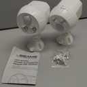 Beams MB380 400 Lumen Wireless Battery Powered Motion Sensing Ultra Bright LED Spotlight, 2-Pack, White