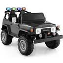 12V 2-Seat Licensed Kids Ride On Toyota FJ40 Car with 2.4G Remote Control, Black,
TQ10120US-BK