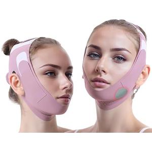 Graphene V-Line Mask Chin Up Mask V Shaped Face Mask Chin Strap for Sleeping,Jawline Shaper,Lilac,Small