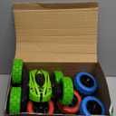 Lumiparty 3 Pack Remote Control Car RC Stunt Car for Kids,2.4Ghz High Speed Rock Crawler Vehicle,360 Rotating 4WD Off Road Double Sided Rotating Tumbling Rc Car with 6 Rechargeable Battery.